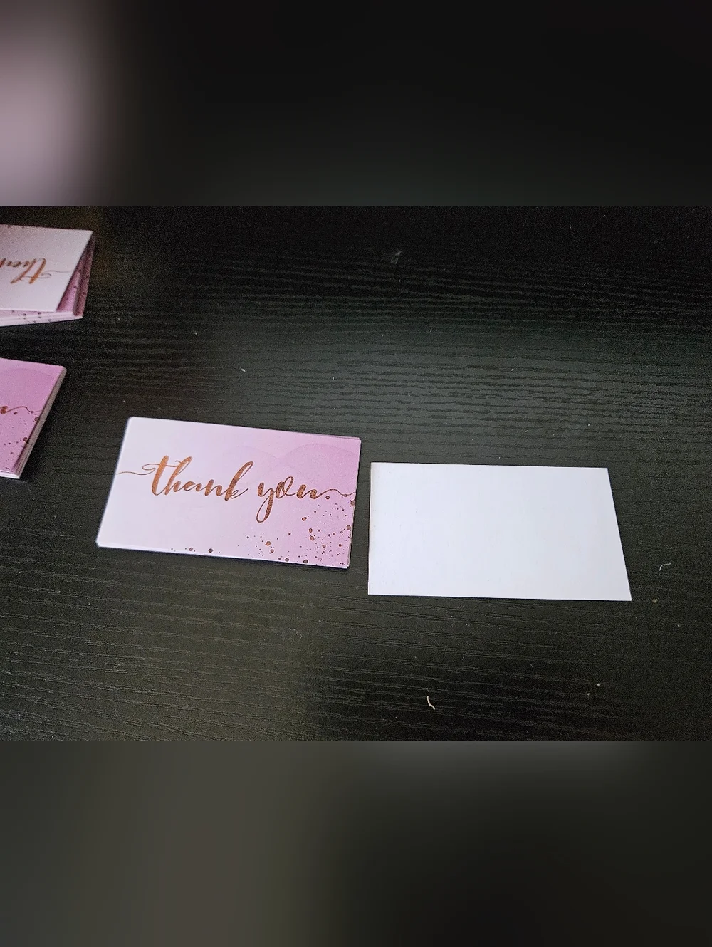 Purple Ombre Thank You Cards